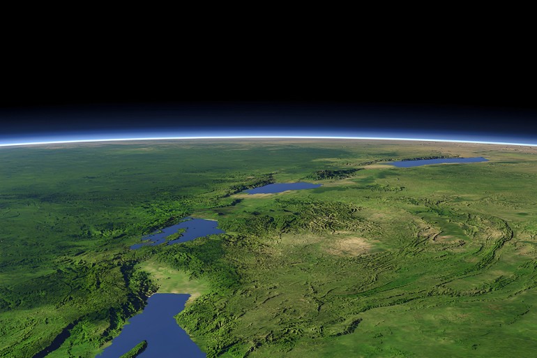 The Western Rift Valley in January - large view Design and Content Copyright 2022 by Christoph Hormann/earth.imagico